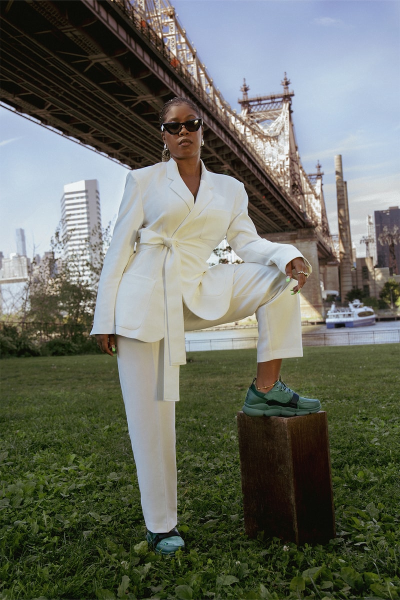 Lilith NYC Caudal Lure Sneakers Concrete Jungle Green