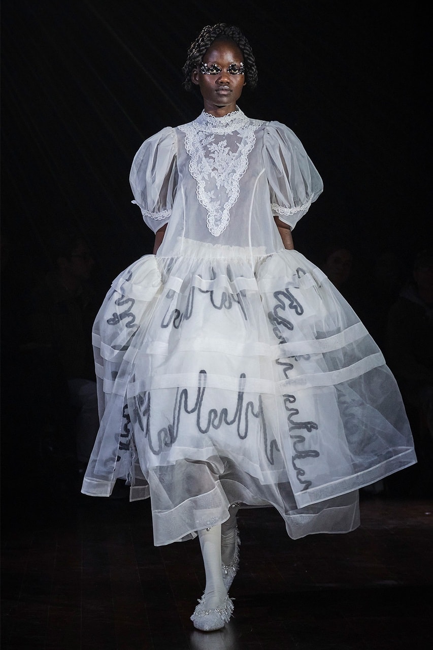 London Fashion Week Fall Winter 2022 Best Collections Top Shows Molly Goddard Poster Girl Nensi Dojaka Ahluwalia