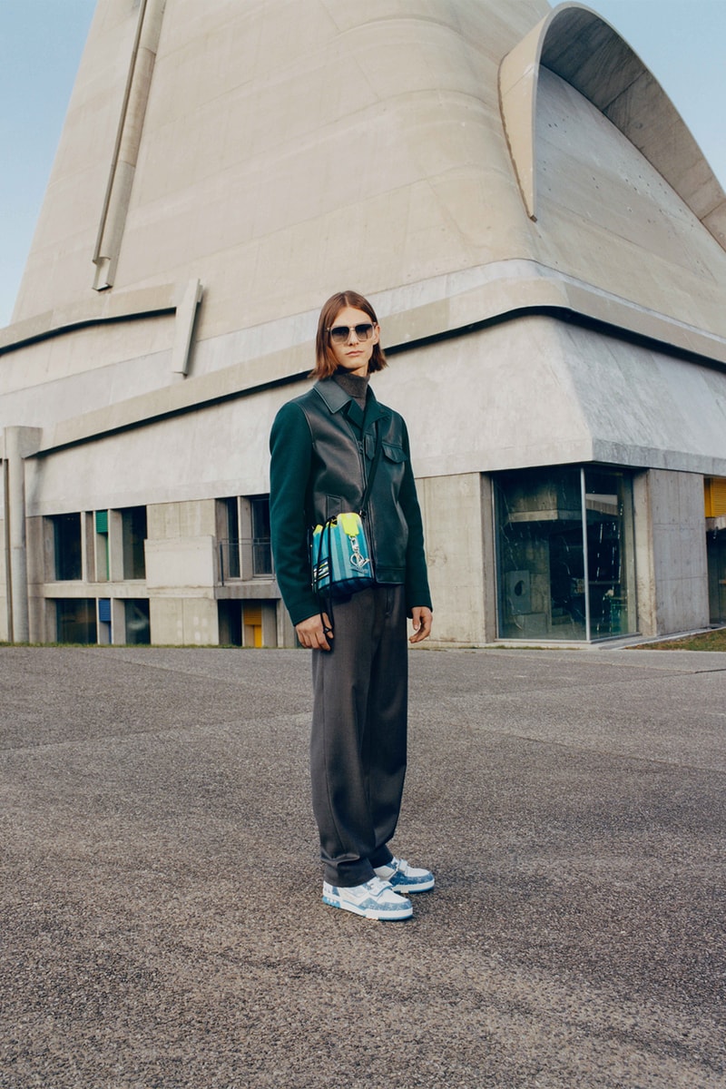Louis Vuitton Virgil Abloh Daybreak Pre-Fall 2022 Collection Sportswear Padded Jacket Green