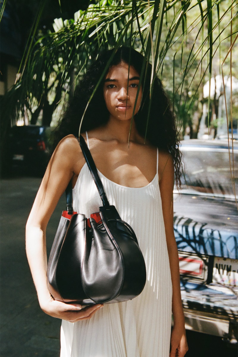 Mansur Gavriel Large Lilium Bag Latest Handbags Lily Flower Inspired Black/Flamma