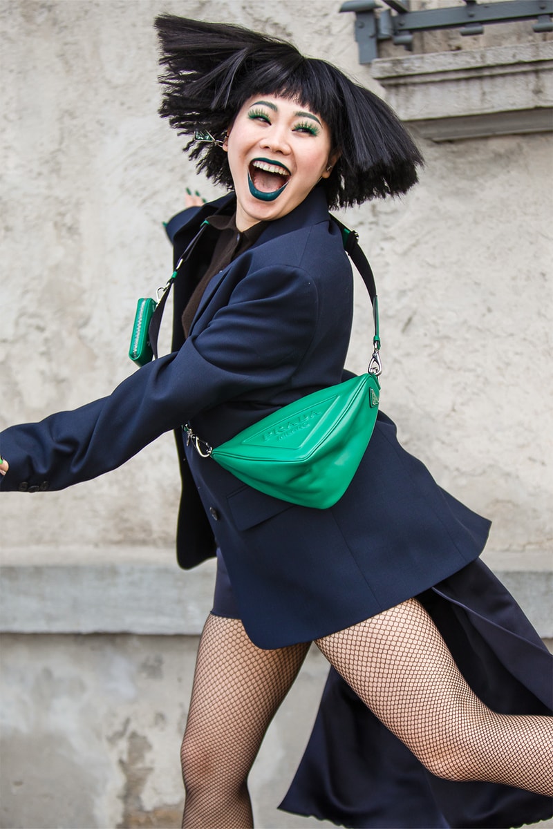 Milan Fashion Week Street Style Fall Winter Fendi Diesel Julia Fox