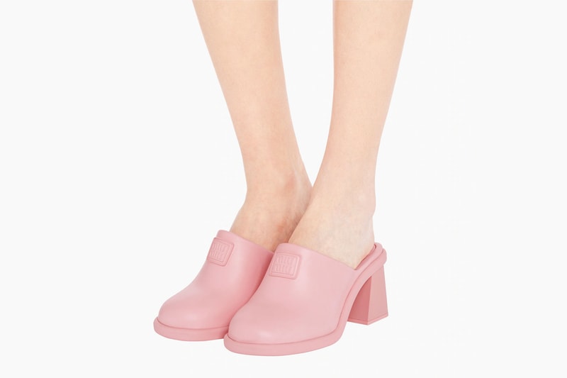 Miu Miu Rubber Mules Pink