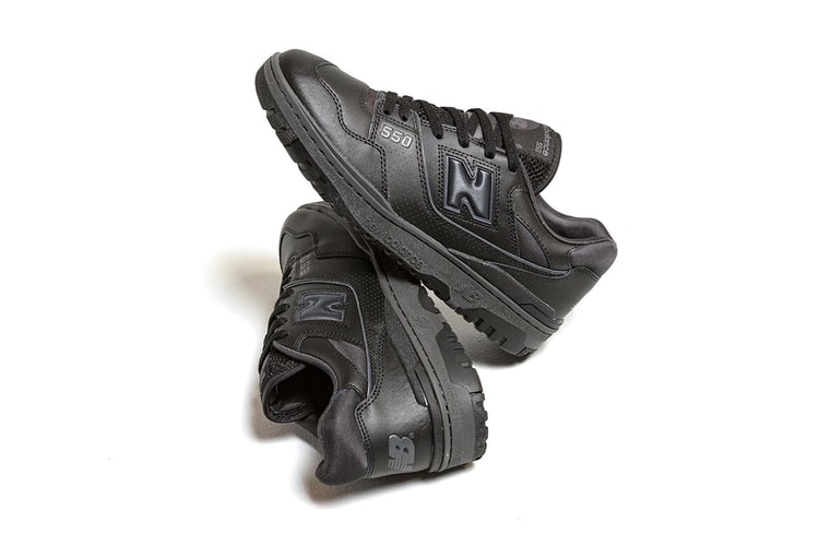 The New Balance 550 Gets the Triple Black Treatment
