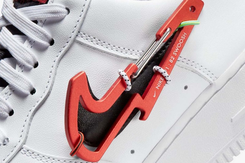 Nike Air Force 1 Low Carabiner Swoosh White Price Release Date