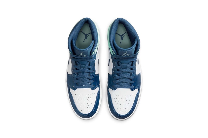 Nike Air Jordan 1 Mid Blue Mint Navy Blue White Price Release Date