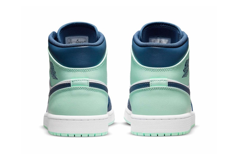 Nike Air Jordan 1 Mid Blue Mint Navy Blue White Price Release Date