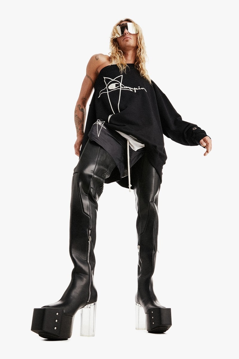 Rick owens x champion