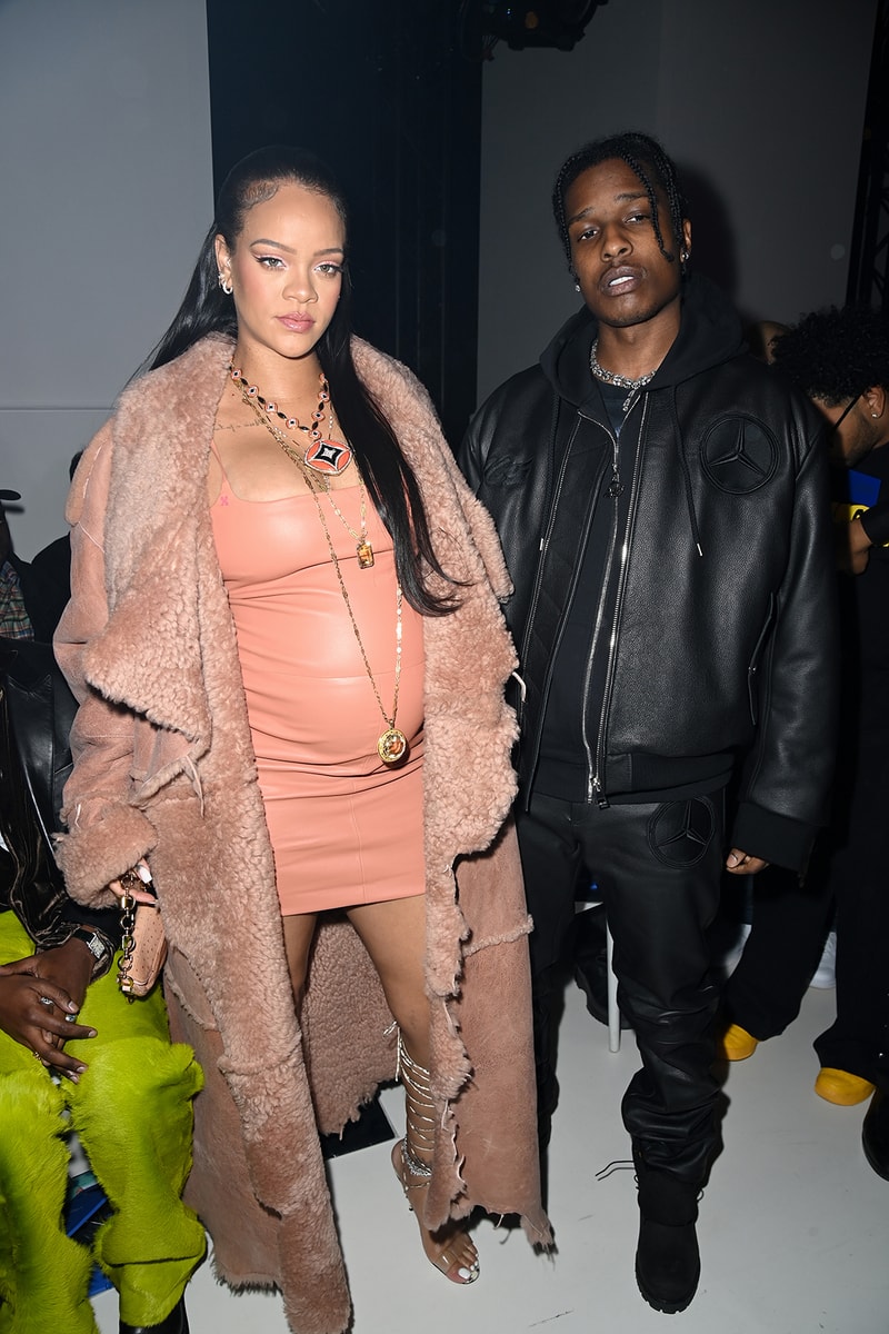 Rihanna A$AP Rocky Off-White Paris Fashion Week Fall Winter 2022 PFW FW22 Show 