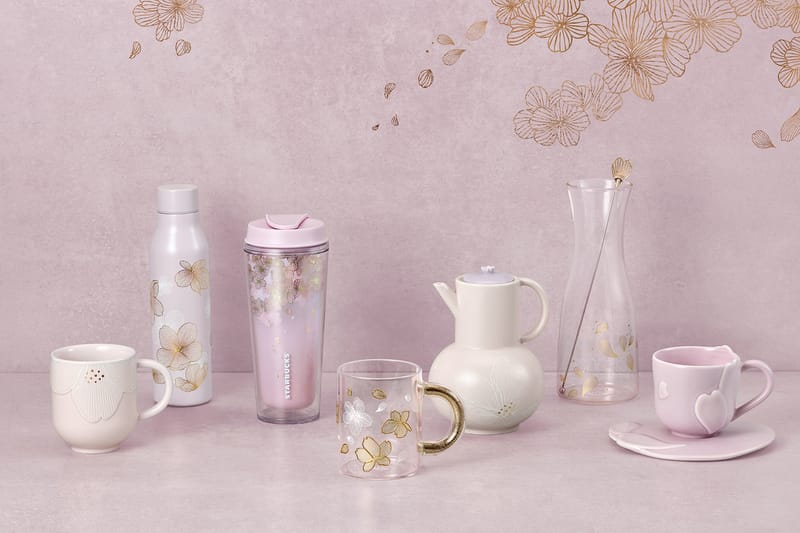 Starbucks Honors Cherry Blossom Season With Pink-Filled Merch Range