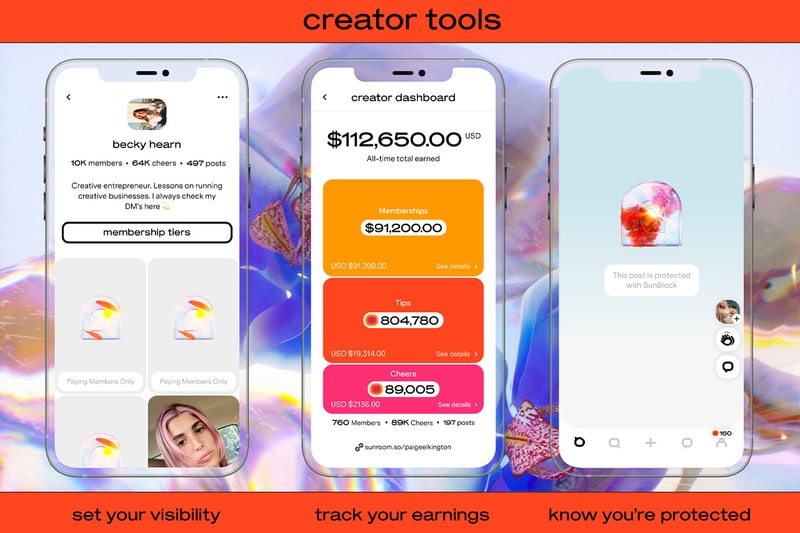 Sunroom App Opening Screen