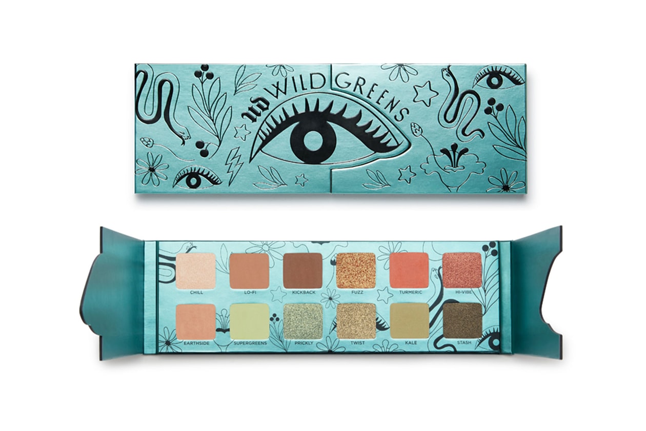 urban decay wild greens eyeshadow palette lash mascara makeup beauty