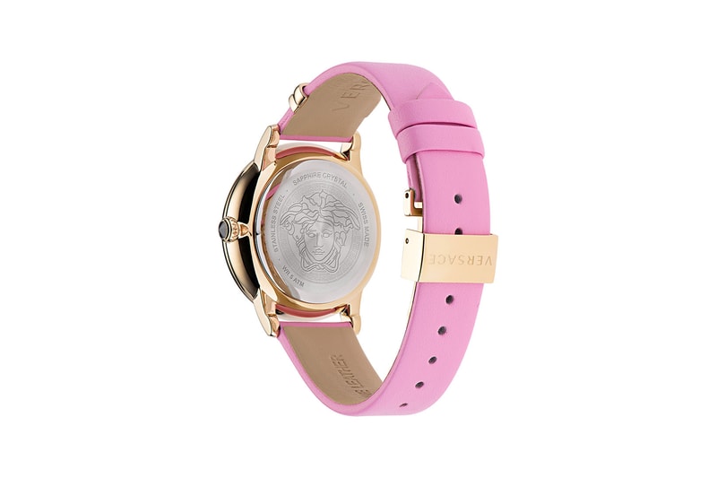 Versace Medusa Icon Watch Timepiece Pink Gold