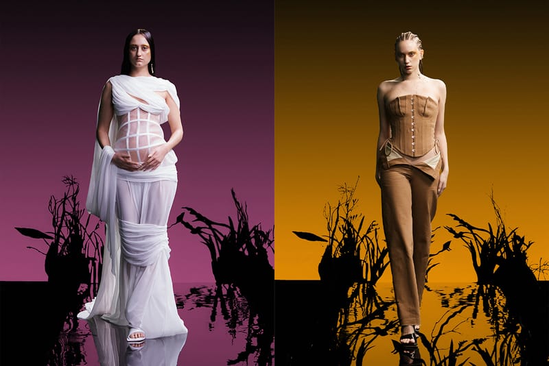 Di Petsa Reveals Maternity Corset During Paris Fashion Week