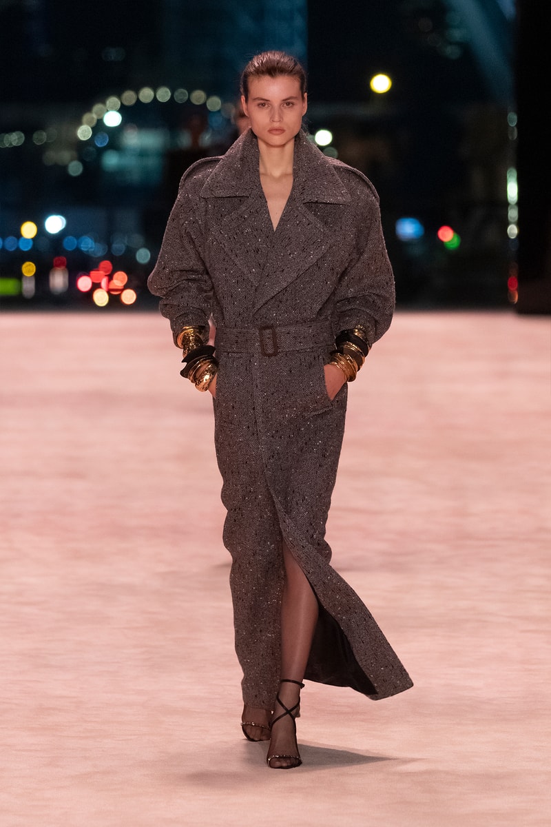 Yves Saint Laurent Double Breasted Coat