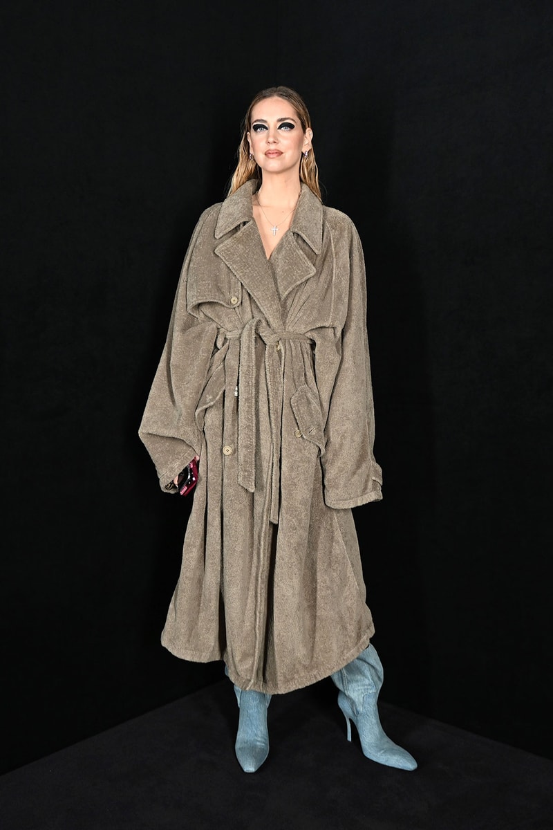 Balenciaga FW22 Front Row Paris Fashion Week Chiara Ferragni
