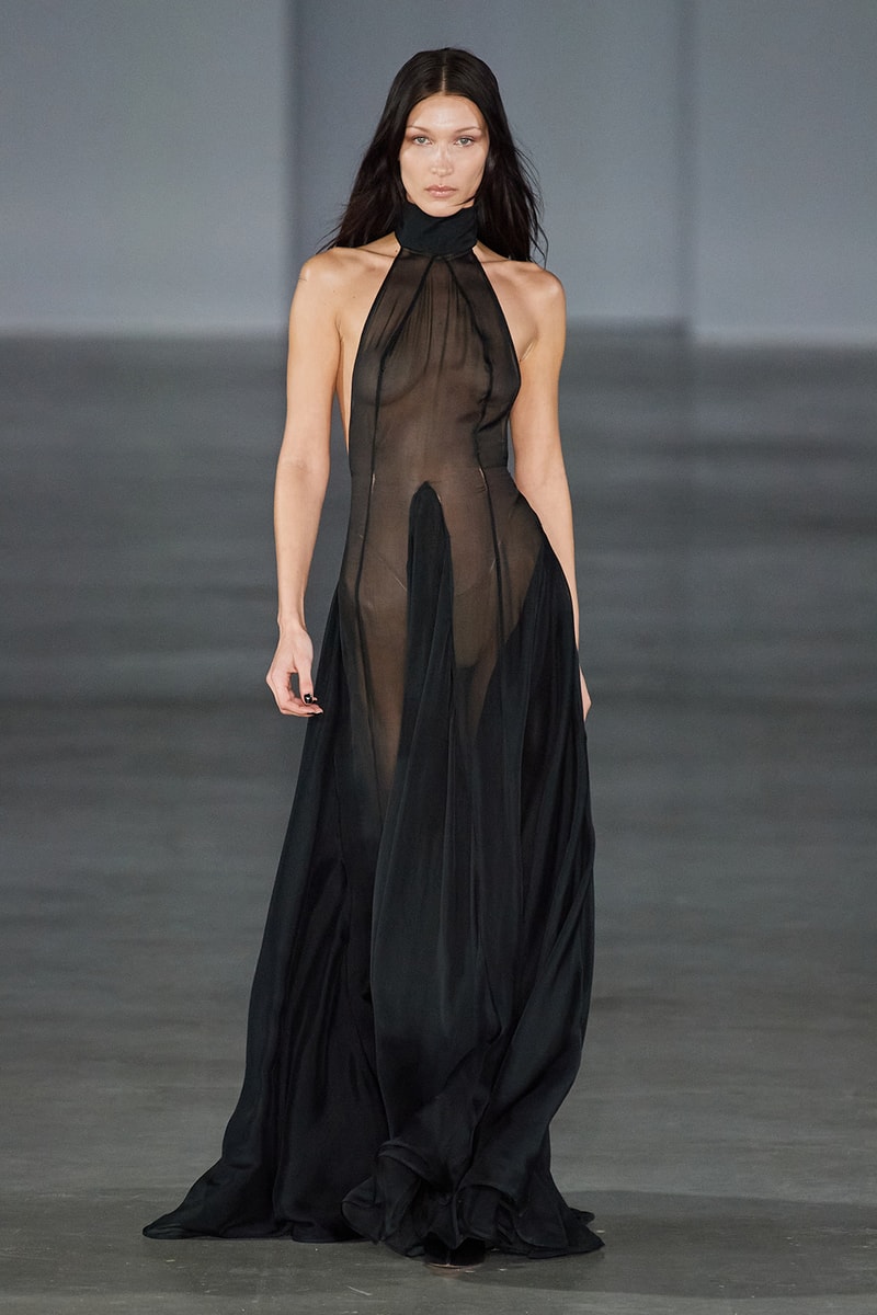 Bella Hadid in See-Through Dresses at PFW | Hypebae