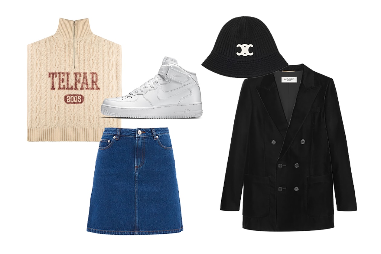 BLACKPINK Lisa Blazers Celine Sweater Skirt Shorts Bag Necklace Scrunchie Socks Bucket Hat