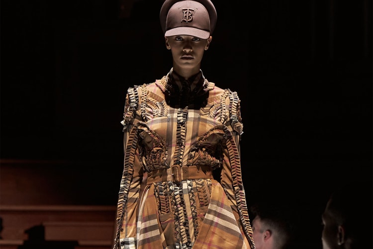 Burberry Stages FW22 Show on Dining Tables