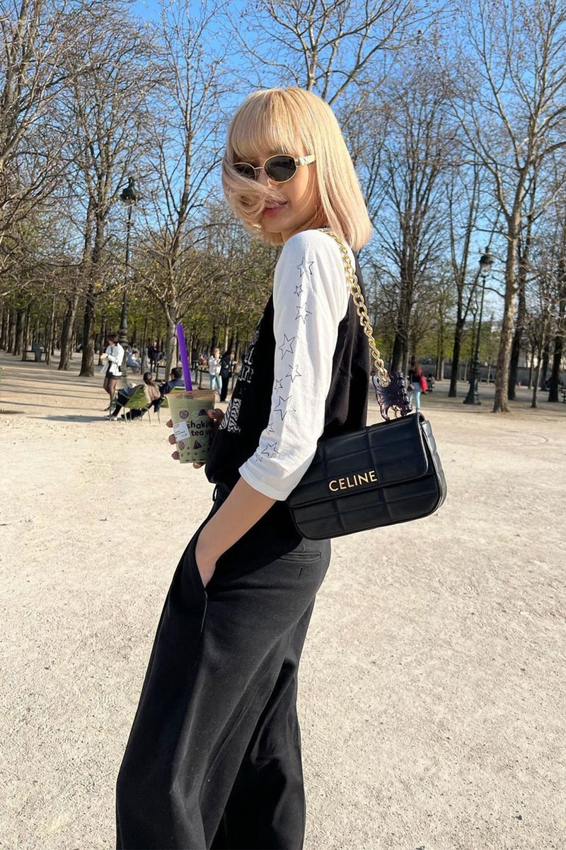 CELINE Matelassé Monochrome Handbag Lisa BLACKPINK