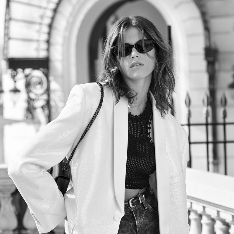 Celine Summer 2022 Baie Des Anges Cuir Triomphe Kaia Gerber