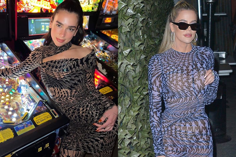 Khloé Kardashian and Dua Lipa Wore the Same Mugler Dress