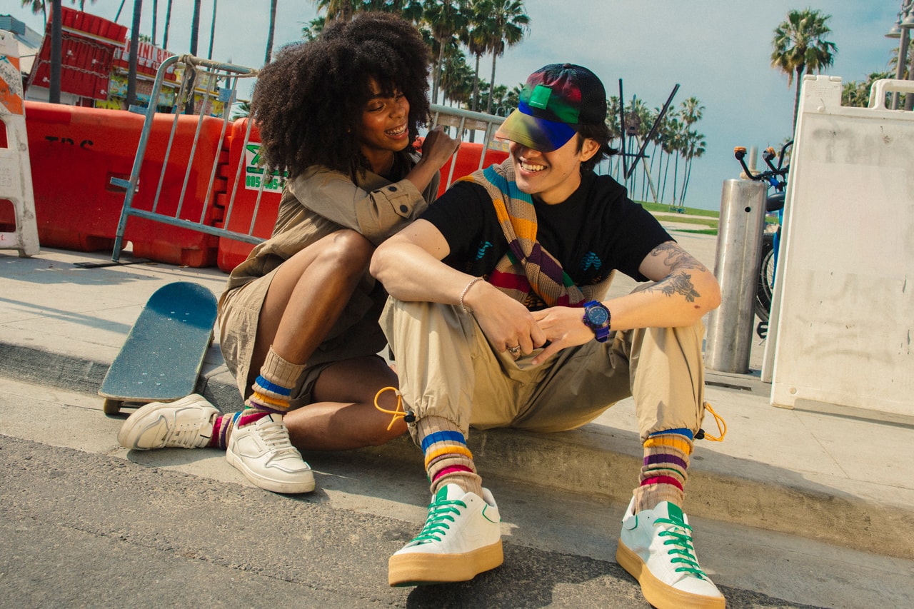 Emporio Armani sustainability capsule ss22 spring summer los angeles briana king christian haahs