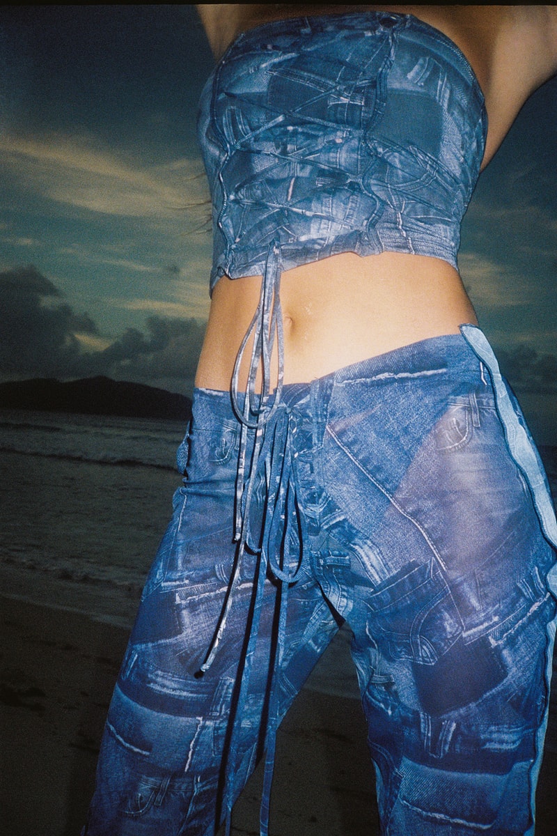 Frankies Bikinis Pisces Princess Collection Campaign Tube Top Pants