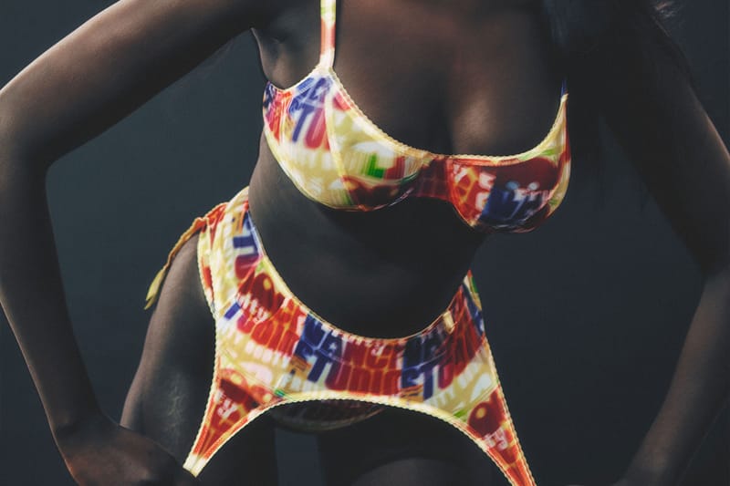 Fruity Booty Taps Print Brand Vance Studio for Graphic Lingerie Set