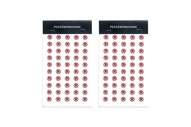 G-Dragon PEACEMINUSONE Spring Summer Collection No Parking Stickers