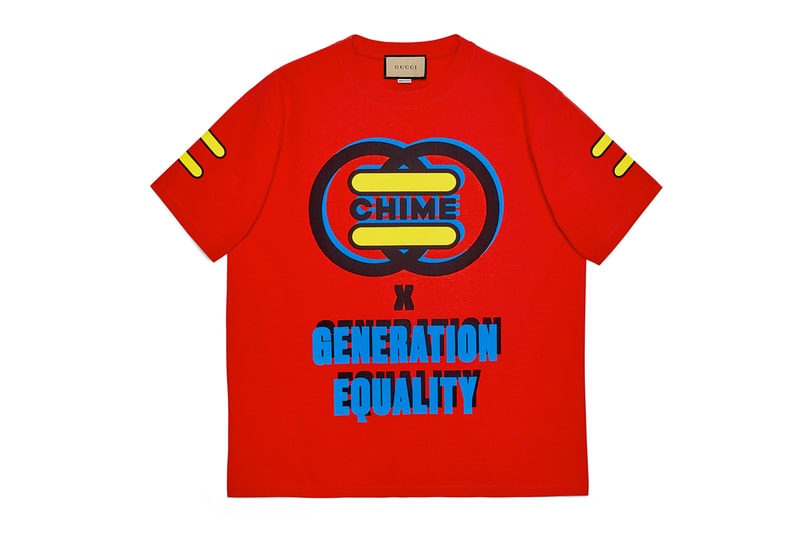 gucci chime for change collection gender equality international women's day t-shirts front