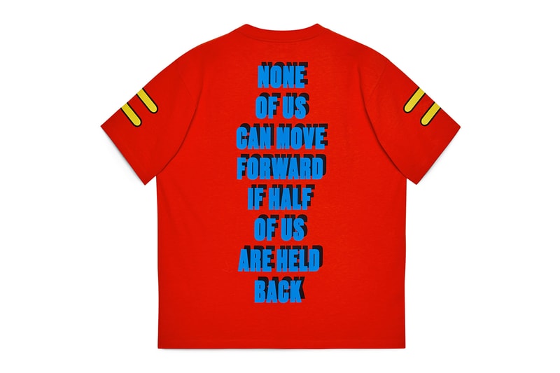 gucci chime for change collection gender equality international women's day t-shirts back