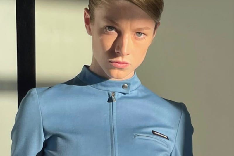 Hunter Schafer Shows Off Her Figure In A New Miu Miu Skirt Set