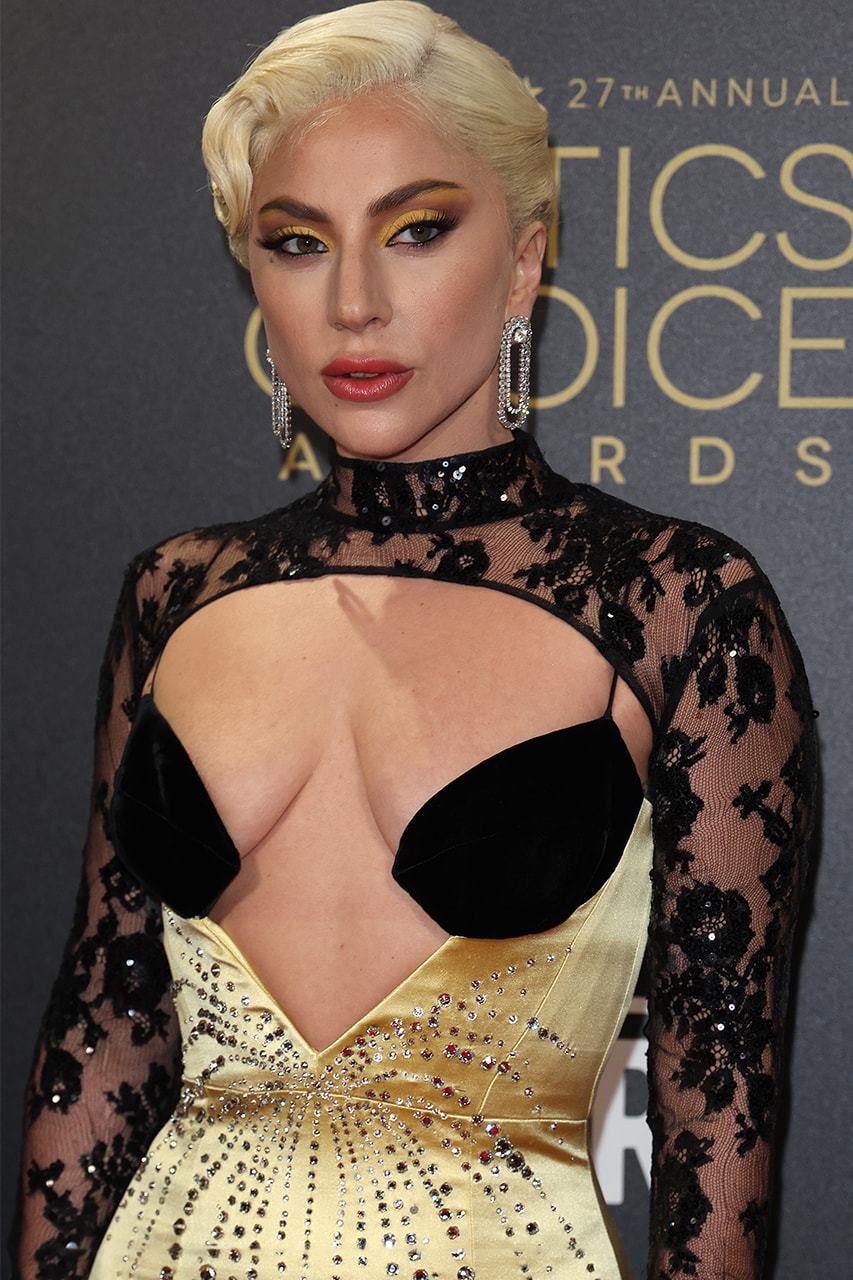 lady gaga critics choice awards dress Great Outfits in Fashion History: Lady Gaga in Calvin Klein by Appointment at the 2019 Critics' Choice Awards