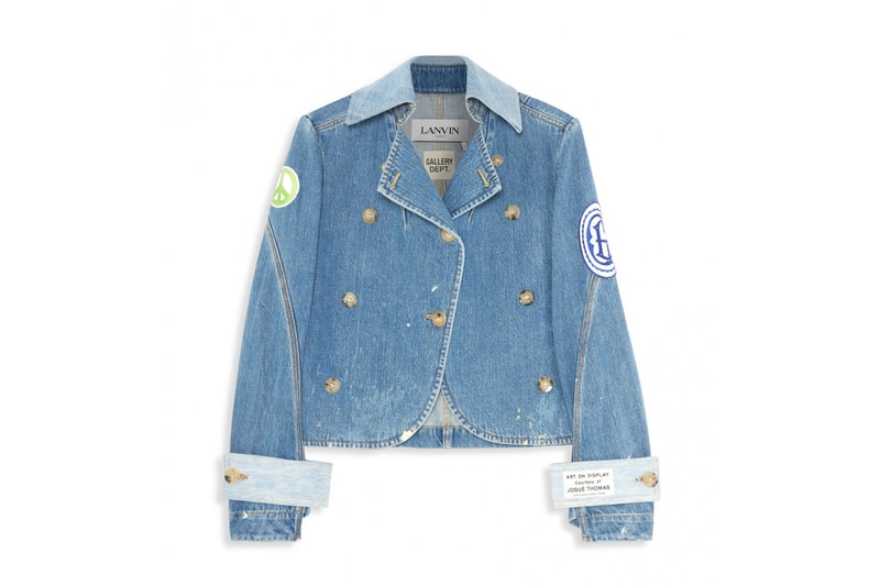 lanvin gallery dept collection hoodies sneakers t-shirts tees release info denim jacket blue