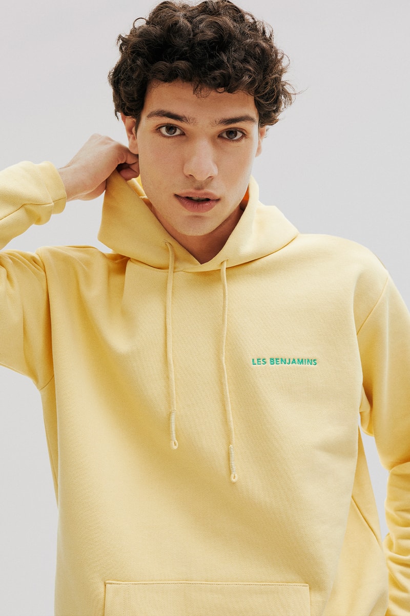 Les Benjamins "Essentials 4.0" Collection Streetwear Hoodies Front Yellow