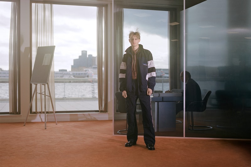 martine rose fall winter collection lookbook suits dresses photos track jacket navy