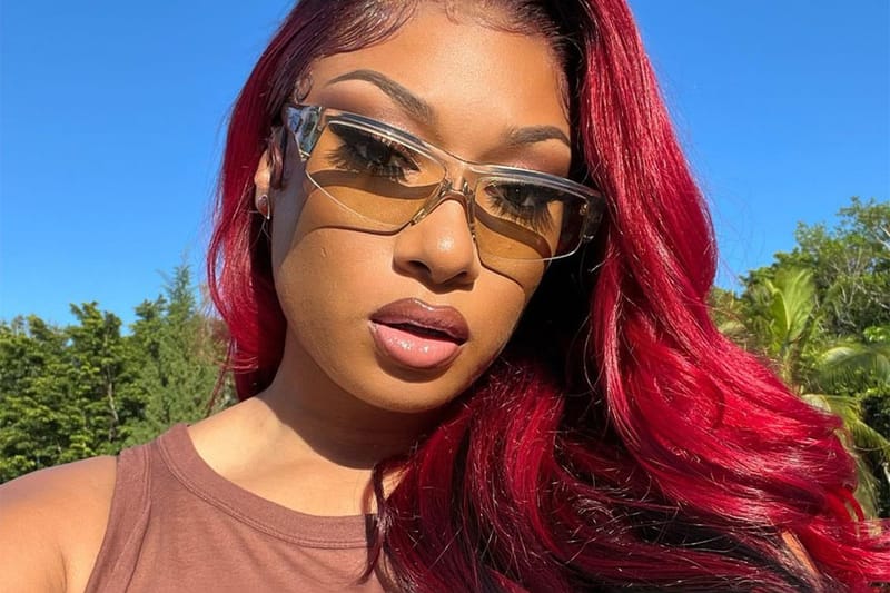 Megan Thee Stallion Rings the Alarm With Fire Red Ombré Hair