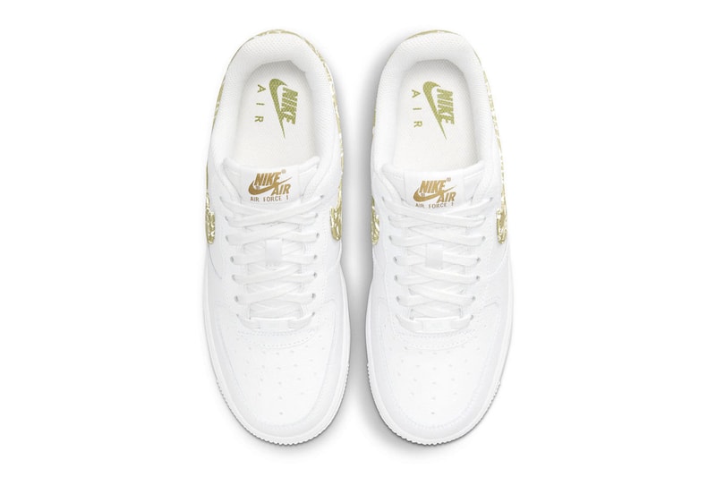 Nike Air Force 1 AF1 Olive Paisley White Sneakers Footwear Kicks