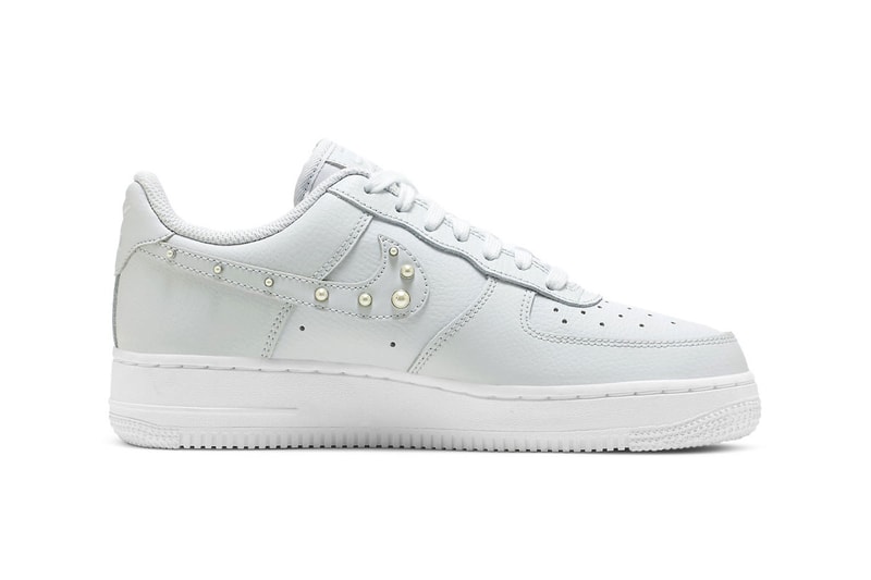 Nike Air Force 1 Low Womens Pearl Swoosh Light Grey Price Release Date