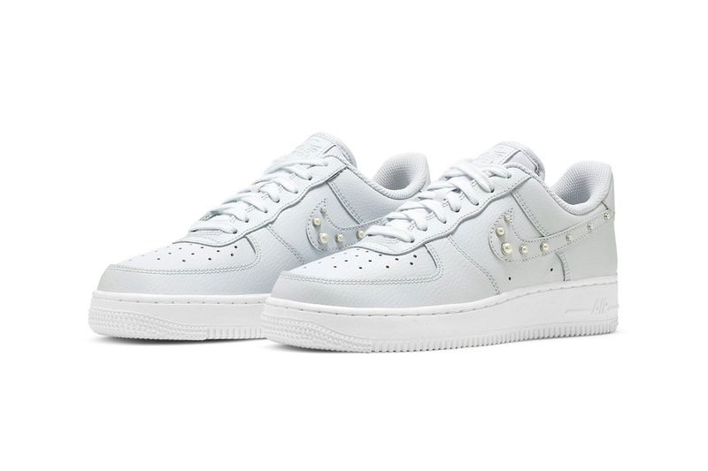 Nike Air Force 1 Low Womens Pearl Swoosh Light Grey Price Release Date