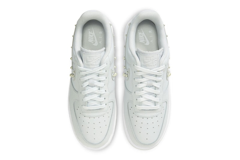 Nike Air Force 1 Low Womens Pearl Swoosh Light Grey Price Release Date