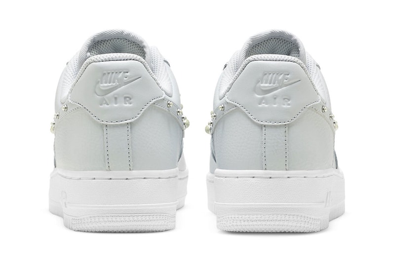 Nike Air Force 1 Low Womens Pearl Swoosh Light Grey Price Release Date