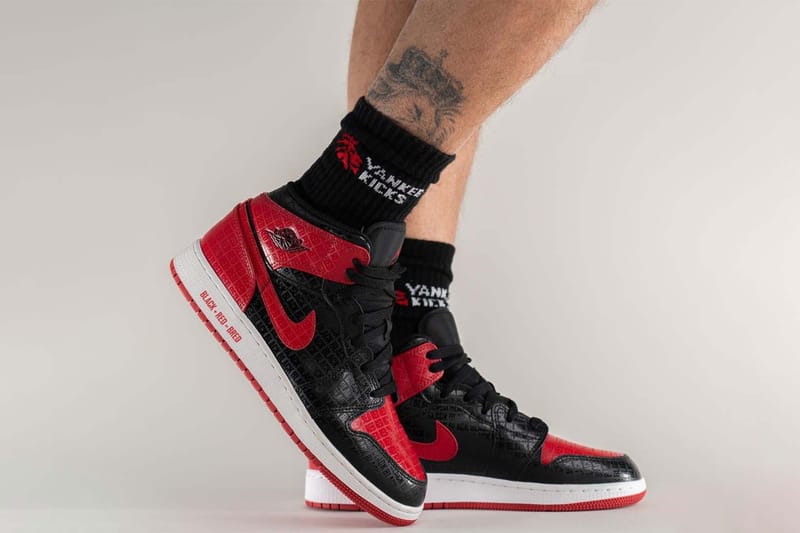 Take an On-Foot Look at the Air Jordan 1 Mid "Bred"