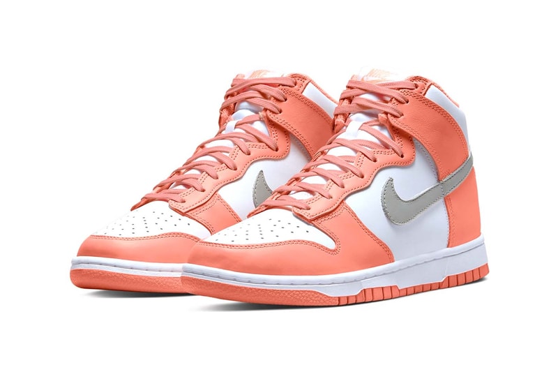 Nike Dunk High Women's Salmon Gray Price Release Date