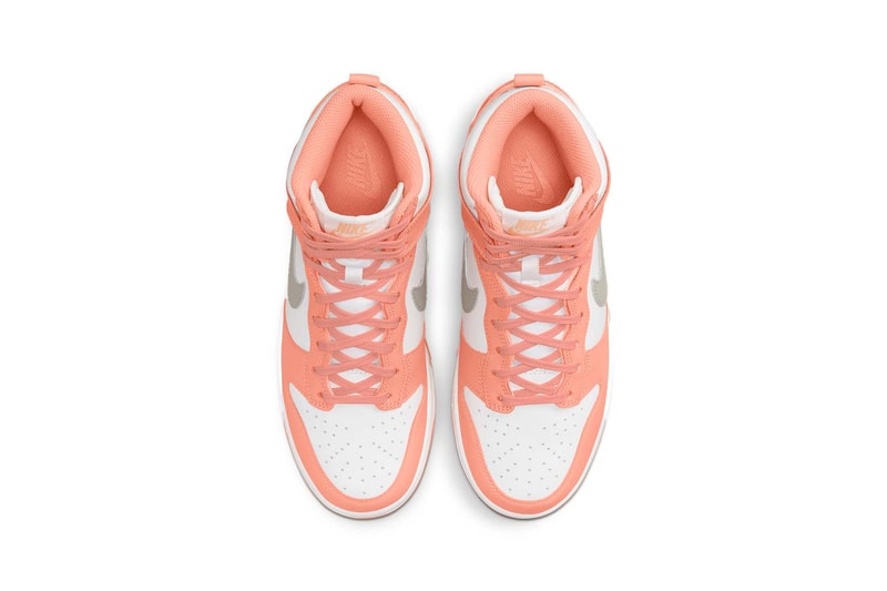 Nike Dunk High Women's Salmon Gray Price Release Date