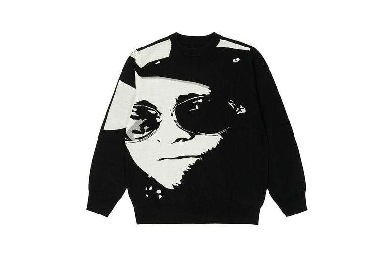Palace Elton John Sweaters Black White Singer Performer Musician 
