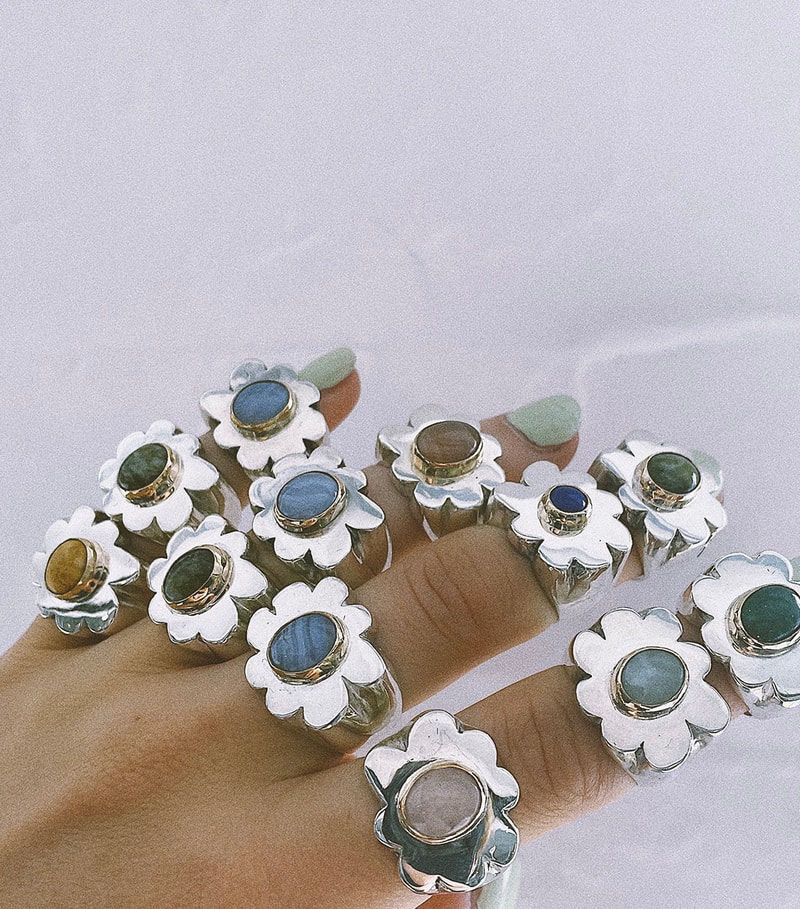 rat betty flower rings