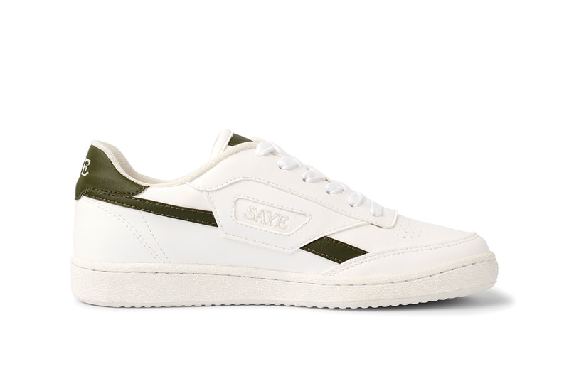 SAYE Modelo 89 Polar Cactus Sustainable Sneakers Vegan Offwhite Release Date Side