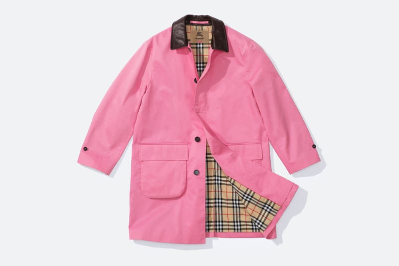 burberry pink coat mens