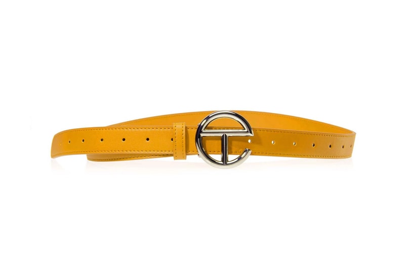 Telfar Mustard Logo Belt